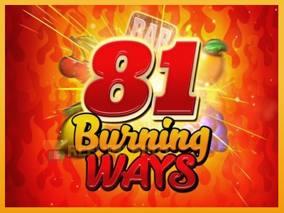 81 Burning Ways 진짜 돈을 위한 슬롯머신