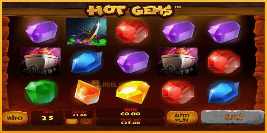 슬롯머신에서의 진정한 즐거움 Hot Gems 돈을 위해, 그림 1