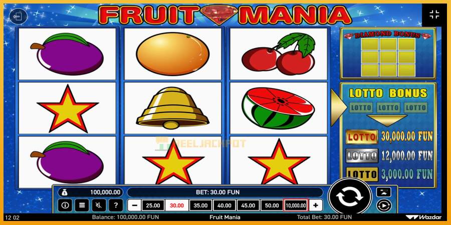 슬롯머신에서의 진정한 즐거움 Fruit Mania 돈을 위해, 그림 1