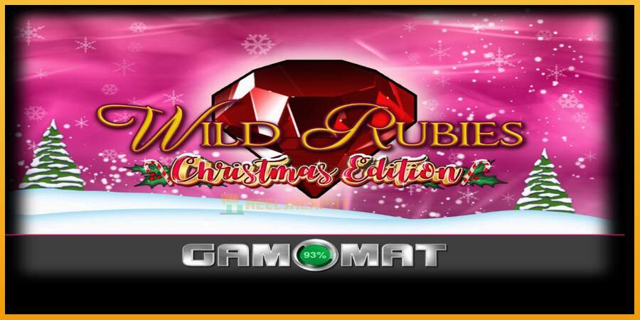 슬롯머신에서의 진정한 즐거움 Wild Rubies Сhristmas Edition 돈을 위해, 그림 1