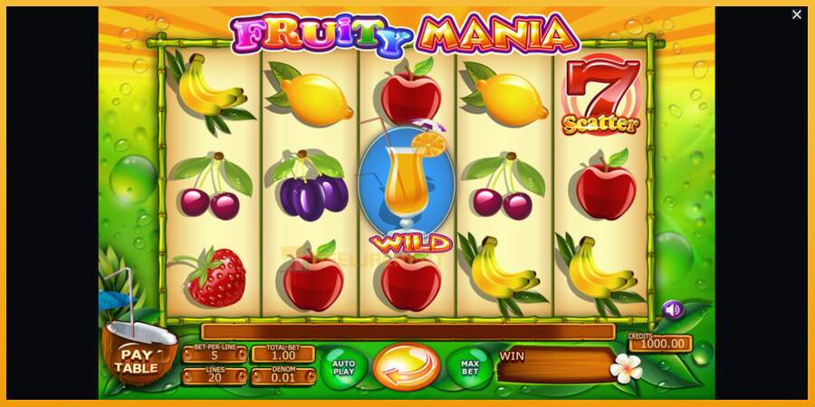 슬롯머신에서의 진정한 즐거움 Fruity Mania 돈을 위해, 그림 1