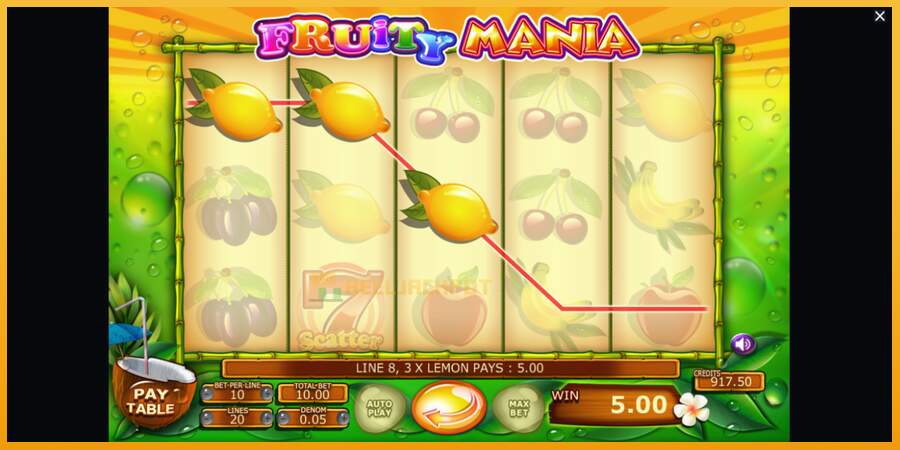 슬롯머신에서의 진정한 즐거움 Fruity Mania 돈을 위해, 그림 3