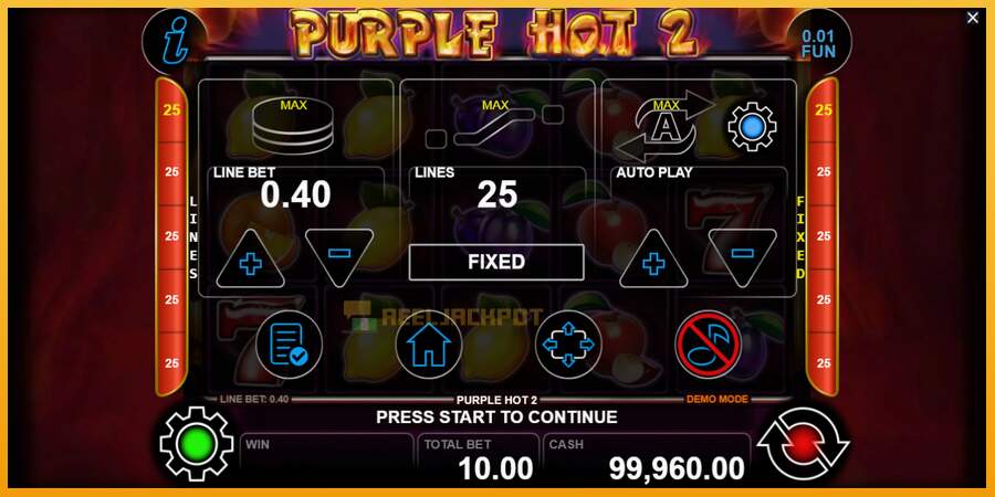 슬롯머신에서의 진정한 즐거움 Purple Hot 2 돈을 위해, 그림 7