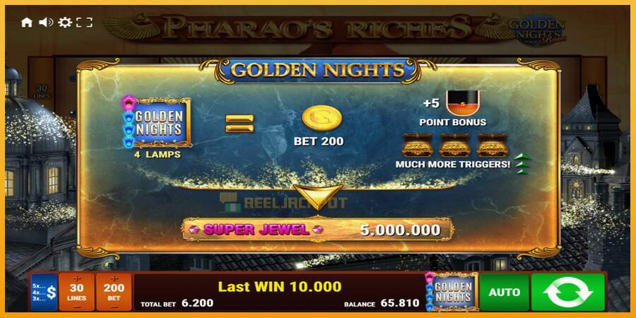 슬롯머신에서의 진정한 즐거움 Pharaos Riches Golden Nights 돈을 위해, 그림 7