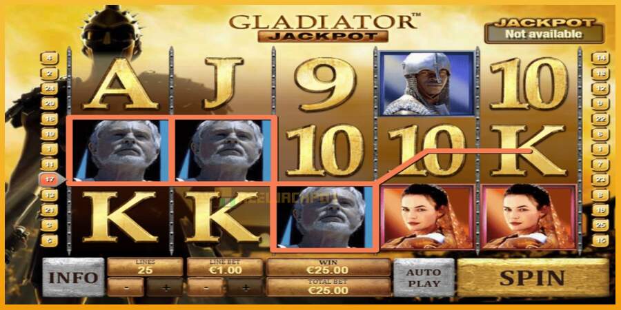 슬롯머신에서의 진정한 즐거움 Gladiator Jackpot 돈을 위해, 그림 2