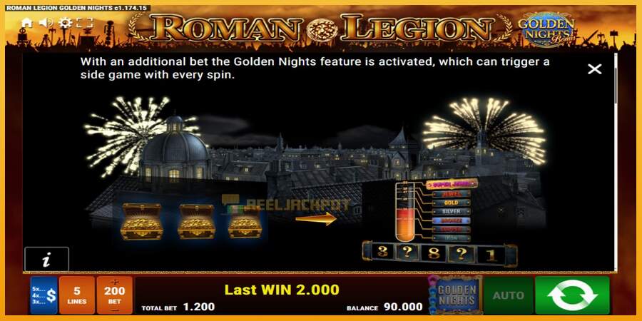 슬롯머신에서의 진정한 즐거움 Roman Legion Golden Nights 돈을 위해, 그림 6