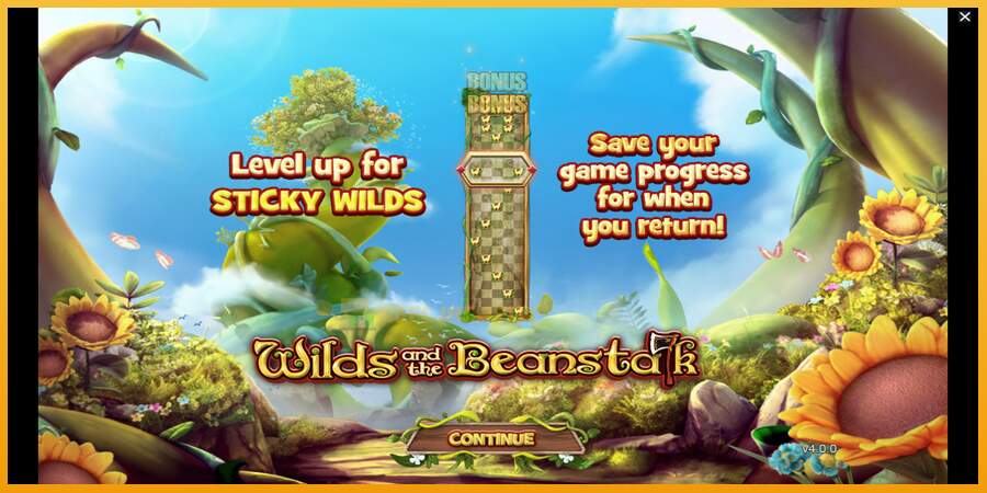 슬롯머신에서의 진정한 즐거움 Wilds and the Beanstalk 돈을 위해, 그림 1