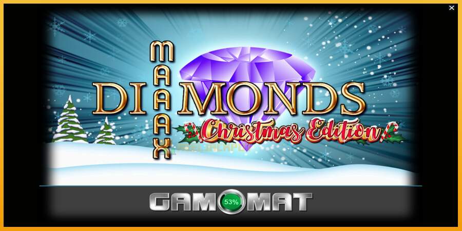 슬롯머신에서의 진정한 즐거움 Maaax Diamonds Christmas Edition 돈을 위해, 그림 1