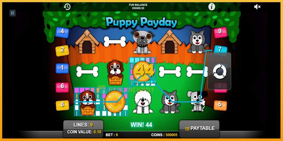 슬롯머신에서의 진정한 즐거움 Puppy Payday 돈을 위해, 그림 5