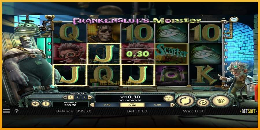 슬롯머신에서의 진정한 즐거움 Frankenslots Monster 돈을 위해, 그림 2