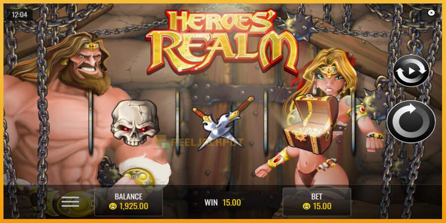 슬롯머신에서의 진정한 즐거움 Heroes Realm 돈을 위해, 그림 4