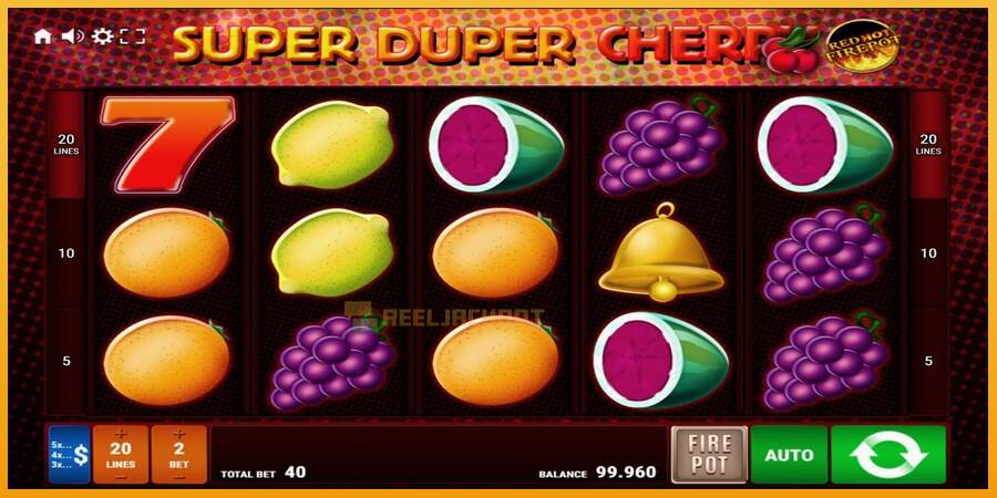 슬롯머신에서의 진정한 즐거움 Super Duper Cherry Red Hot Firepot 돈을 위해, 그림 1