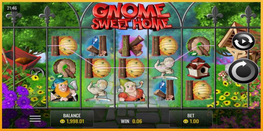 슬롯머신에서의 진정한 즐거움 Gnome Sweet Home 돈을 위해, 그림 2