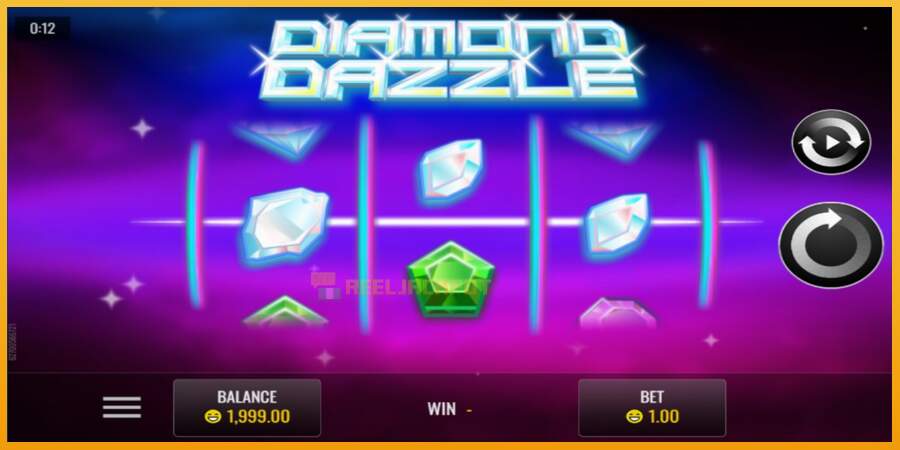 슬롯머신에서의 진정한 즐거움 Diamond Dazzle 돈을 위해, 그림 1