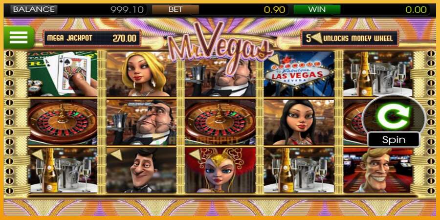 슬롯머신에서의 진정한 즐거움 Mr. Vegas 돈을 위해, 그림 1