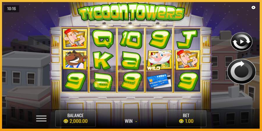 슬롯머신에서의 진정한 즐거움 Tycoon Towers 돈을 위해, 그림 2