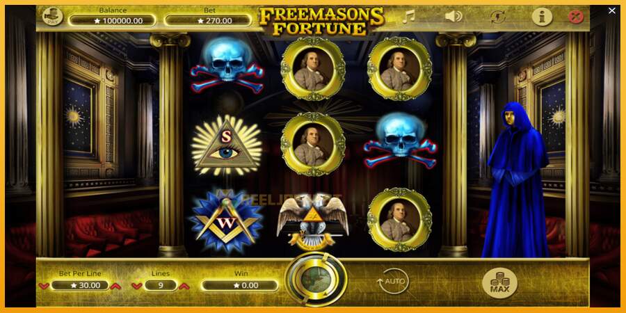 슬롯머신에서의 진정한 즐거움 Freemasons Fortune 돈을 위해, 그림 2