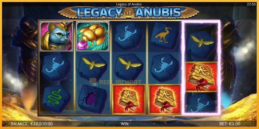 슬롯머신에서의 진정한 즐거움 Legacy of Anubis 돈을 위해, 그림 3