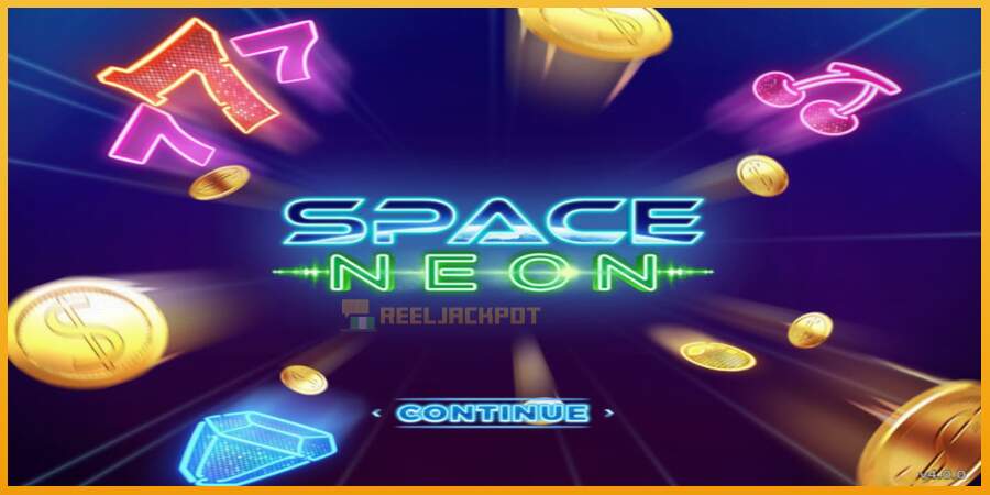 슬롯머신에서의 진정한 즐거움 Space Neon 돈을 위해, 그림 1