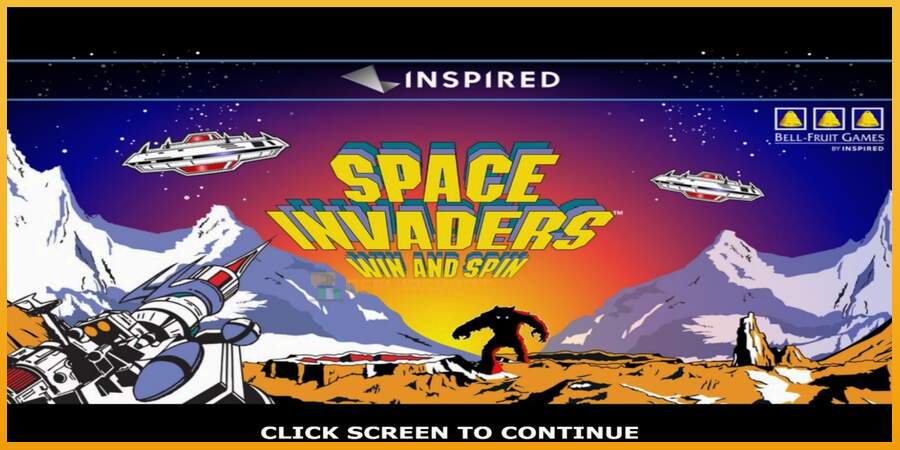 슬롯머신에서의 진정한 즐거움 Space Invaders Win and Spin 돈을 위해, 그림 1