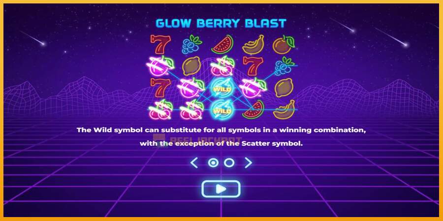 슬롯머신에서의 진정한 즐거움 Glow Berry Blast 돈을 위해, 그림 1