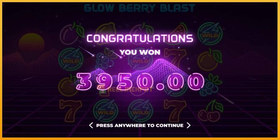 슬롯머신에서의 진정한 즐거움 Glow Berry Blast 돈을 위해, 그림 5