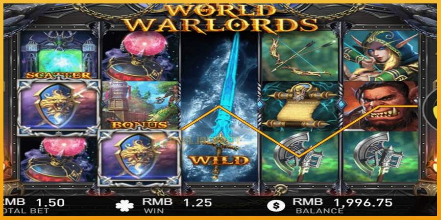 슬롯머신에서의 진정한 즐거움 World of Warlords 돈을 위해, 그림 3