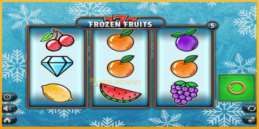 슬롯머신에서의 진정한 즐거움 777 Frozen Fruits 돈을 위해, 그림 1