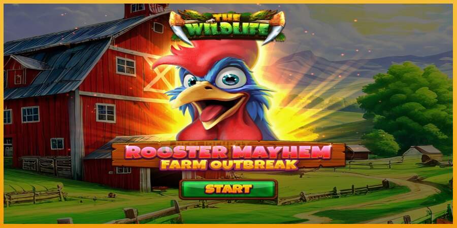 슬롯머신에서의 진정한 즐거움 Rooster Mayhem Farm Outbreak 돈을 위해, 그림 1