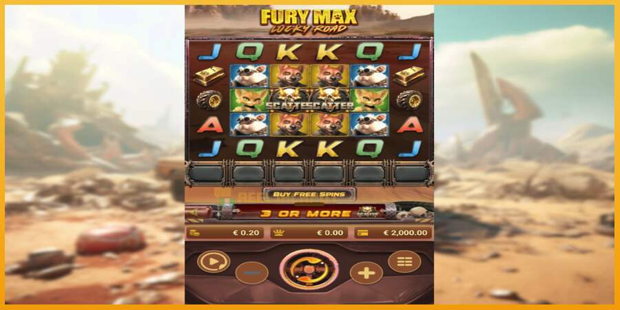 슬롯머신에서의 진정한 즐거움 Fury Max Lucky Road 돈을 위해, 그림 2