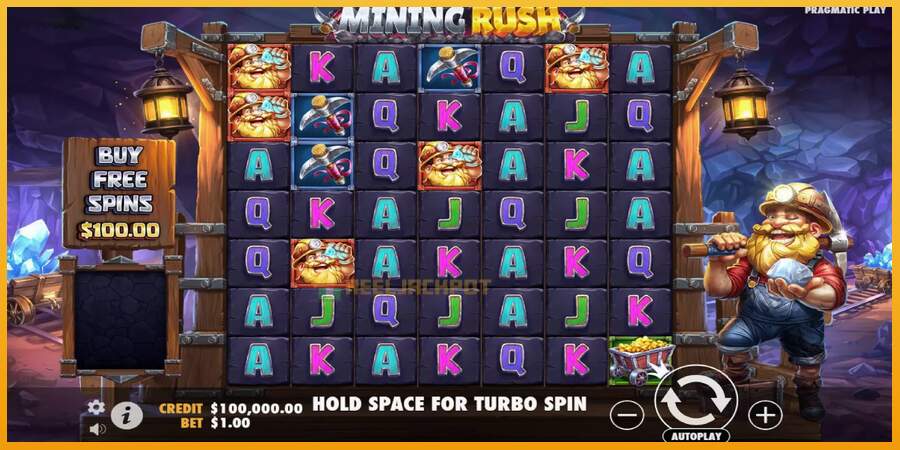 슬롯머신에서의 진정한 즐거움 Mining Rush 돈을 위해, 그림 2