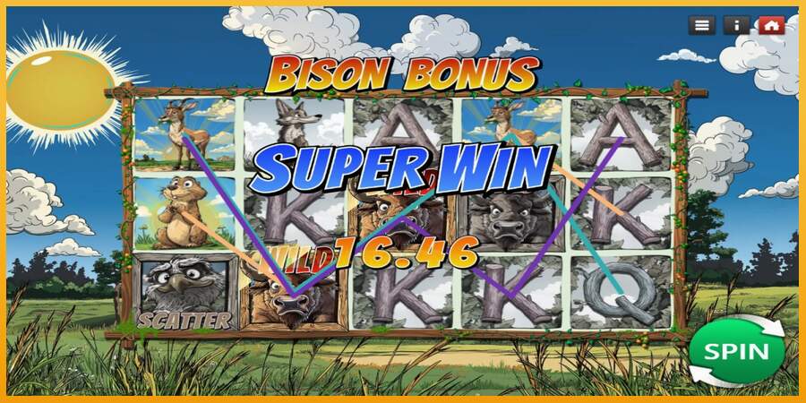 슬롯머신에서의 진정한 즐거움 Bison Bonus 돈을 위해, 그림 3