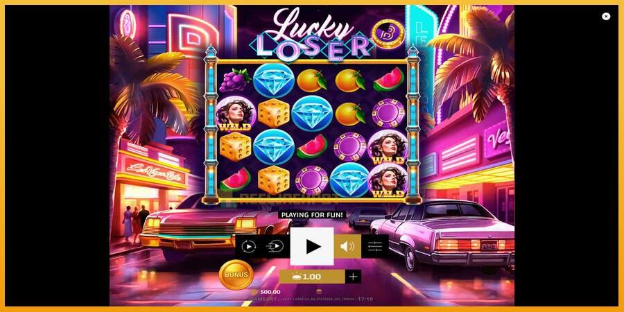 슬롯머신에서의 진정한 즐거움 Lucky Loser 돈을 위해, 그림 1