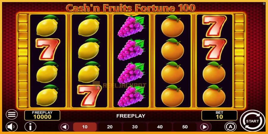 슬롯머신에서의 진정한 즐거움 Cashn Fruits Fortune 100 돈을 위해, 그림 1