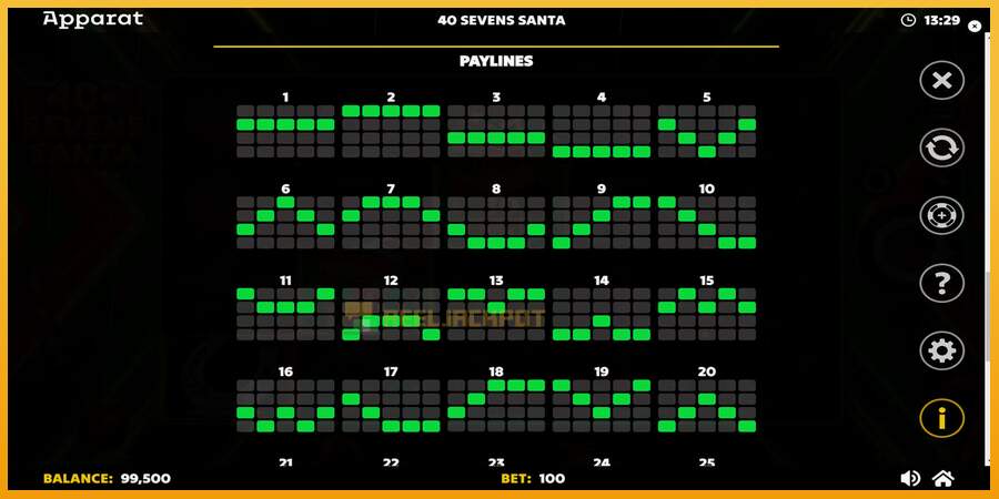 슬롯머신에서의 진정한 즐거움 40 Sevens Santa 돈을 위해, 그림 7