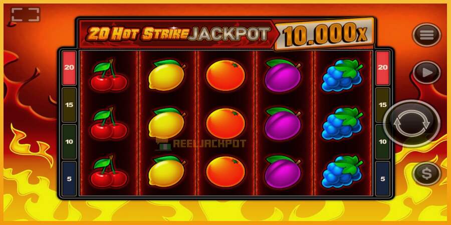 슬롯머신에서의 진정한 즐거움 20 Hot Strike Jackpot 돈을 위해, 그림 1