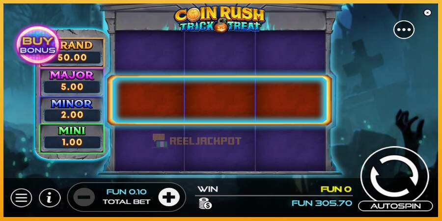 슬롯머신에서의 진정한 즐거움 Coin Rush: Trick o Treat 돈을 위해, 그림 2