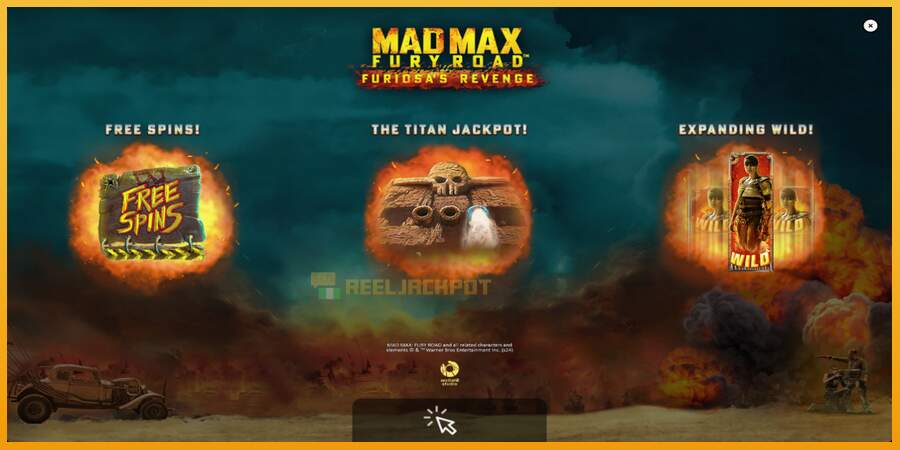 슬롯머신에서의 진정한 즐거움 Mad Max: Fury Road - Furiosas Revenge 돈을 위해, 그림 1