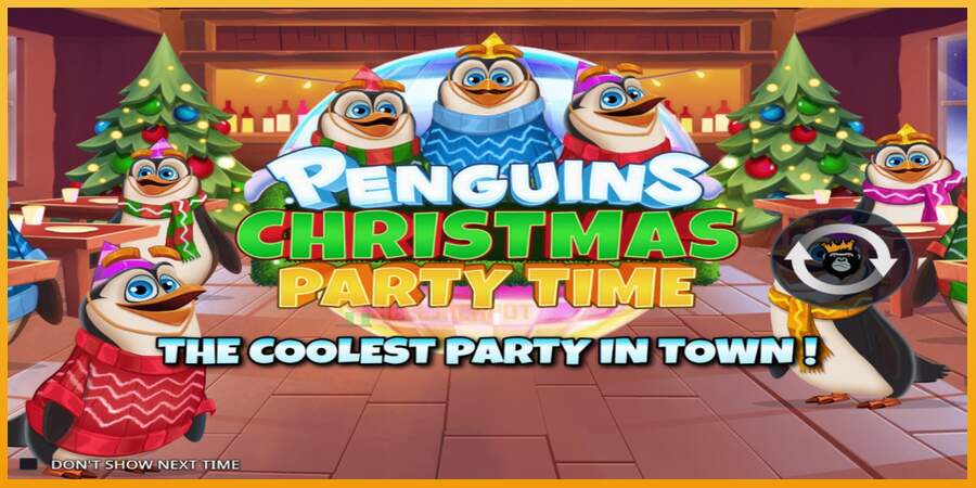 슬롯머신에서의 진정한 즐거움 Penguins Christmas Party Time 돈을 위해, 그림 1