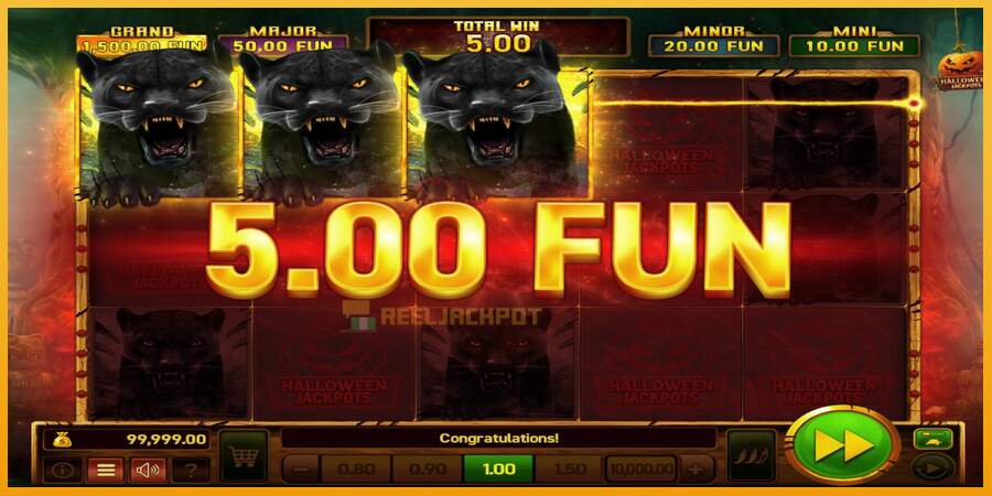 슬롯머신에서의 진정한 즐거움 Mighty Wild: Panther Grand Gold Edition Halloween Jackpots 돈을 위해, 그림 4