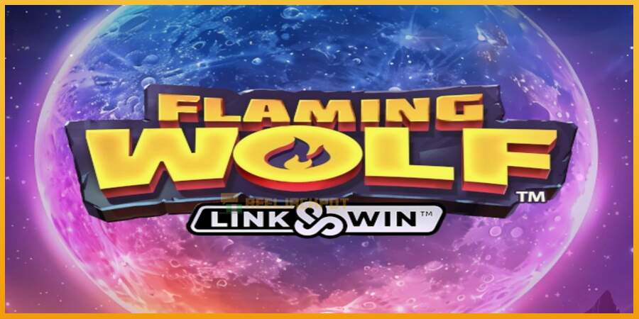 슬롯머신에서의 진정한 즐거움 Flaming Wolf Link & Win 돈을 위해, 그림 1