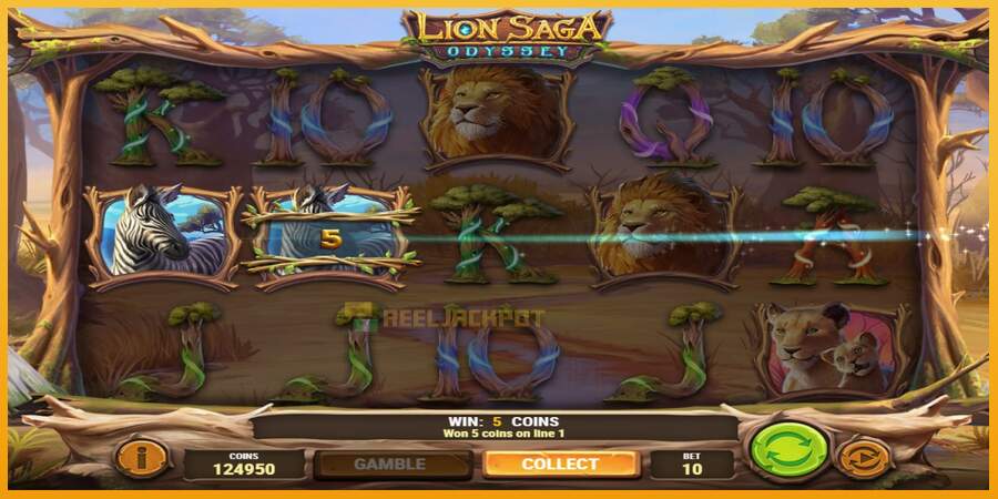 슬롯머신에서의 진정한 즐거움 Lion Saga Odyssey 돈을 위해, 그림 2