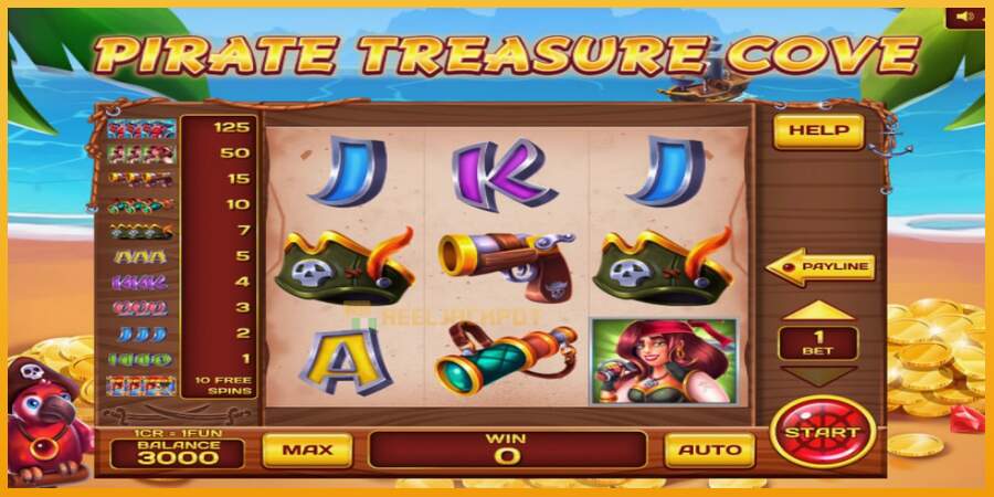 슬롯머신에서의 진정한 즐거움 Pirate Treasure Cove Pull Tabs 돈을 위해, 그림 1