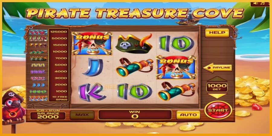 슬롯머신에서의 진정한 즐거움 Pirate Treasure Cove Pull Tabs 돈을 위해, 그림 2