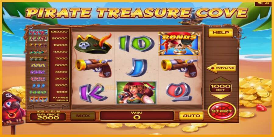 슬롯머신에서의 진정한 즐거움 Pirate Treasure Cove Pull Tabs 돈을 위해, 그림 3