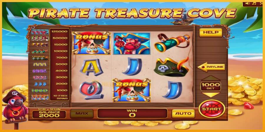 슬롯머신에서의 진정한 즐거움 Pirate Treasure Cove Pull Tabs 돈을 위해, 그림 4