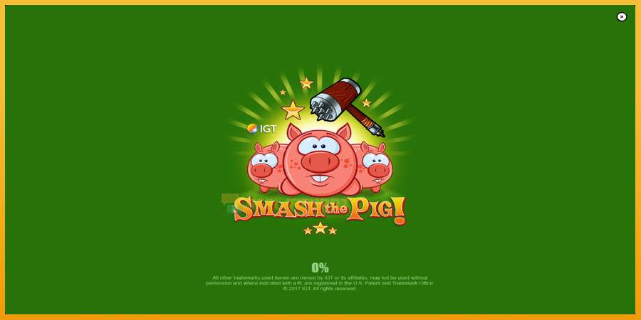 슬롯머신에서의 진정한 즐거움 Smash the Pig 돈을 위해, 그림 1