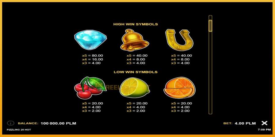 슬롯머신에서의 진정한 즐거움 Fizzling 20 Hot 돈을 위해, 그림 3