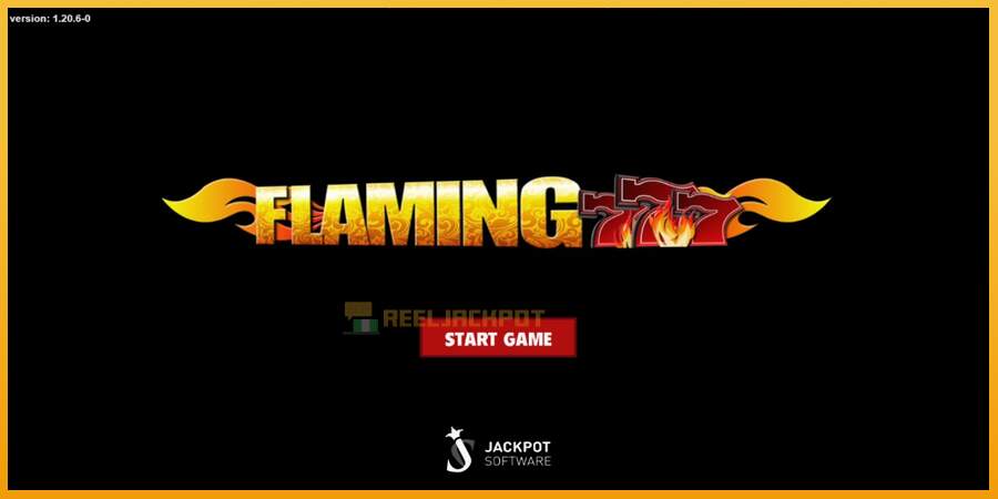 슬롯머신에서의 진정한 즐거움 Flaming 777 돈을 위해, 그림 1