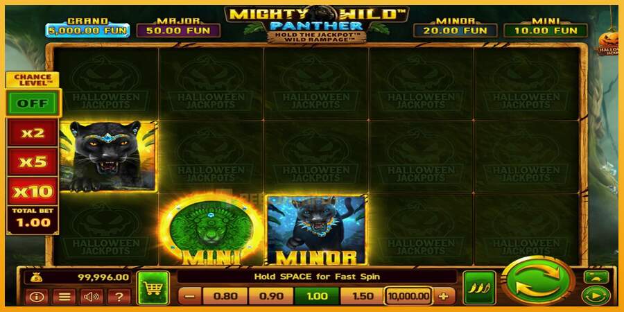 슬롯머신에서의 진정한 즐거움 Mighty Wild: Panther Grand Diamond Edition Halloween Jackpots 돈을 위해, 그림 2